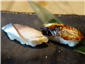 sushi selection close up
